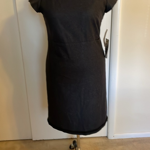 EVAN-PICONE -Gray/Black wool short sleeve Shift Dress. NWTags! - Picture 3 of 10